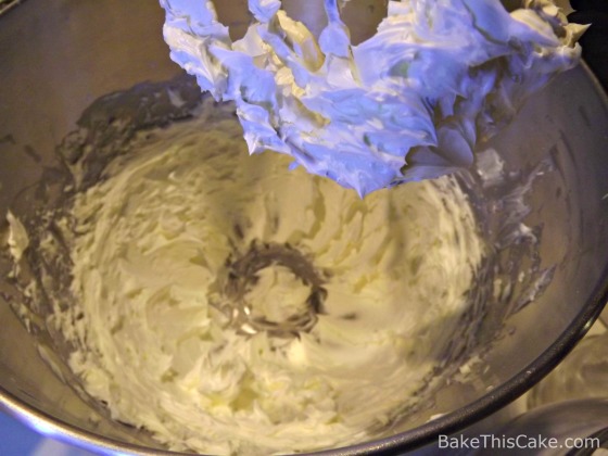 Creamed butter for Harlequin Cake Bake This Cake
