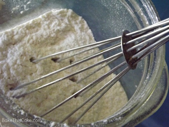 Wisking Dry Ingredients in a Wide Mouthed Jar Bake This Cake