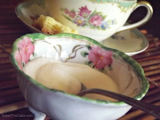 Vintage Sugar Bowl and tea cup bakethiscake