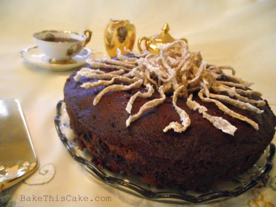 Roosevelt's Clove Cake with candied ginger bake this cake