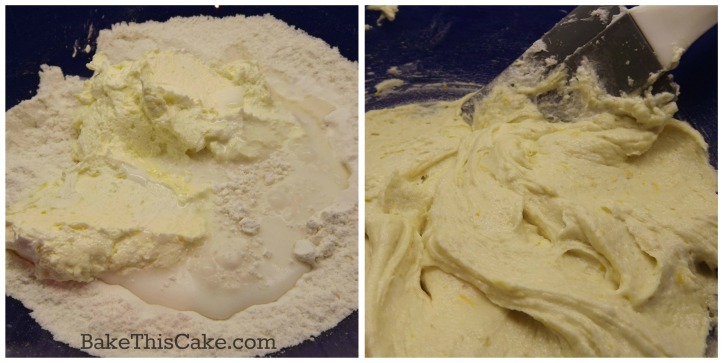 Mixing Batter for Orange Upside Down Cake by bake this cake