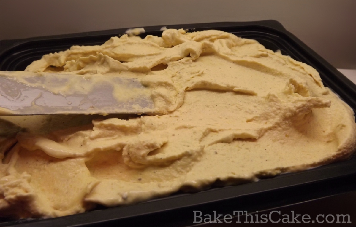 Freezing Homemade Holiday Pumpkin Ice Cream Recipe by bakethiscake