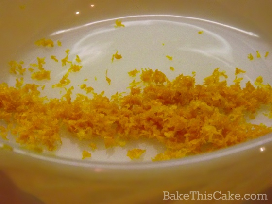 Orange zest for cocoa wine cake by bake this cake