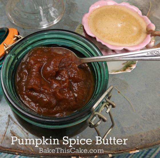 pumpkin spice butter with apple cider by bakethiscake